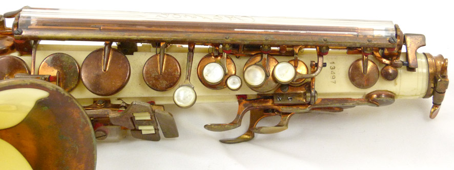 Grafton alto sax - close up of keys